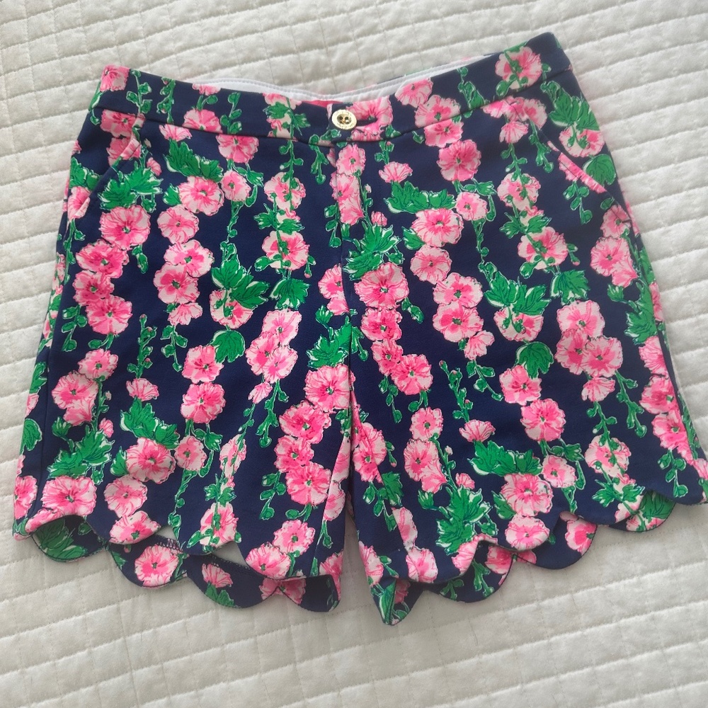 Lilly Pulitzer Darci Floral Scalloped Shorts 2